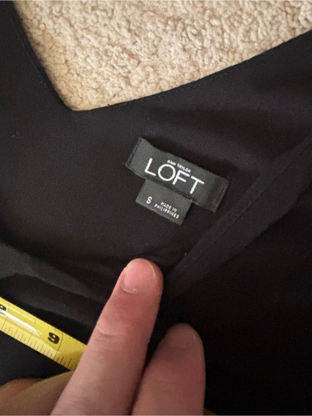 LOFT Black Sleeveless V-Neck Wide-Leg Jumpsuit - Picture 2 of 9